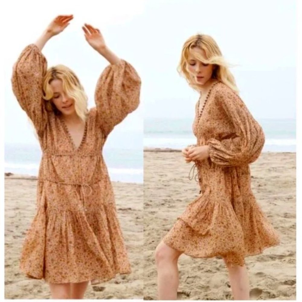 Doen Grasse Dress in Jaipur Mustard Floral
